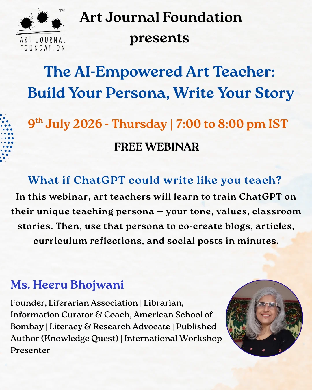 The AI-Empowered Art Teacher: Build Your Persona, Write Your Story